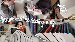 throne of glass reading vlog pt1❤️‍🔥🦌🌲spoiler free reading vlog [upl. by Otaner]