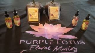 Purple Lotus Floral Artistrys Infused Wax and Scented Oils [upl. by Gilmore]