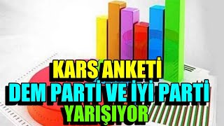 Kars Anketi DEM Parti ve İYİ Parti yaışıyor [upl. by Rebmyt]