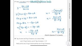 Edexcel GCSE Maths May 2023 Paper 1H with worked out solutions [upl. by Borlase]