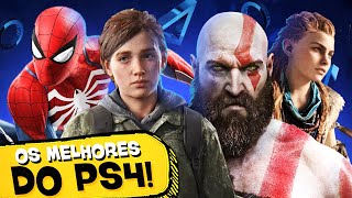 10 MELHORES JOGOS EXCLUSIVOS DO PS4 🕷 🪓 [upl. by Akilegna]