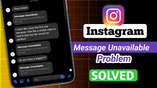 Instagram Message Unavailable Problem  Instagram Message Unavailable this content may have been 🔥 [upl. by Hartmunn]