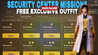 SECURITY CENTER MISSIONS  SEASON CHALLENGE MISSIONS  FREE BAN PAN OUTFIT  GOLD INVENTIGATOR SET [upl. by Deanna]