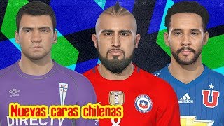 ¡Nuevos rostros del fútbol chileno en PES 2018 [upl. by Lexine]