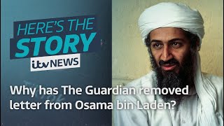 The Guardian removes Letter to America after TikTokers react to Osama bin Laden  ITV News [upl. by Nnairda]