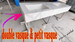 Deux vasques en Laminam et L’Ascalebon travail amp bon service [upl. by Senior33]