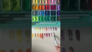 Gouache paint swatches gouachepaint artist jazz [upl. by Anyd]