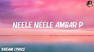 Kishore Kumar  Neele Neele Ambar Par Lyrics [upl. by Edith374]