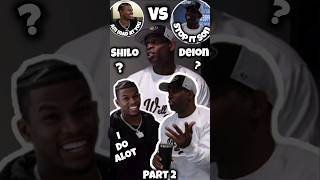 Deion amp Shilo Sanders😡 ROAST Each Other PART 2  YOU USE ME DAWG 🤔 I Do Alot Dawg 😂 shorts [upl. by Onailil]