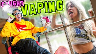 CAUGHT VAPING BY MY PARENTS HILARIOUS PRANK 😂 [upl. by Treva569]