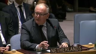 MH17  Timmermans toespraak VN Veiligheidsraad [upl. by Okuy]