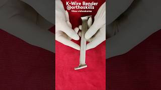 KWire Bender orthoskillsWire Benderk wire bender useskirschner wire bendervideo shorts OT [upl. by Dirrej]