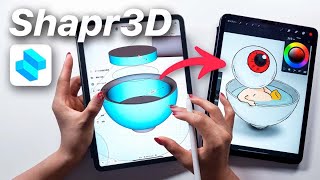 SUPER FUN Drawing Tutorial on iPad with shapr 3D [upl. by Malvia675]