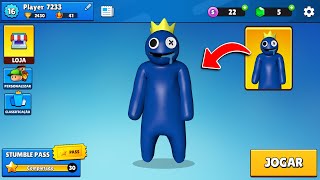 LIBEREI A NOVA SKIN DO AZUL BABÃO NO STUMBLE GUYS [upl. by Ysak]