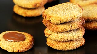 COOKIES mit nur 2 Zutaten  paleo vegan glutenfrei [upl. by Edieh]