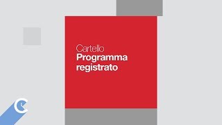 Rai  Cartello quotProgramma registratoquot [upl. by Otiragram]