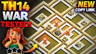 NEW TH14 WAR BASE 2024  BEST WARTROPHYCWL Base Design Link for TOWN HALL 14  CLASH OF CLANS [upl. by Sedaiuqlem]