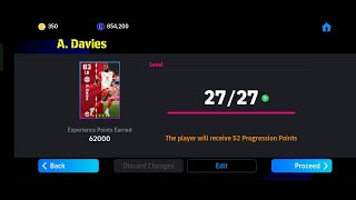 ADavies Max Training Tutorial In Efootball 2023 Mobile davies efootball 2023 [upl. by Fassold]