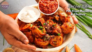 మోమోస్ చేయాలంటే ఈ వీడియో చూడాల్సిందే  Pan fried veg momos with momos chutney recipe VismaiFood [upl. by Tavi]