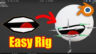 Make a 2D Mouth Rig with Procedural Material  Based on Citrines 2D Face Tutorial  Blender 33 [upl. by Artied]