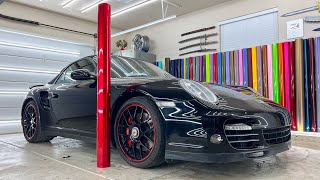 SOUL RED Porsche 911 Turbo ASMR Wrap Guide  The Hardest Parts In REAL TIME [upl. by Rugg]