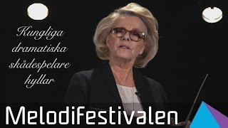 Marie Göranzon från Dramaten hyllar Melodifestivalen 2016 [upl. by Regine]