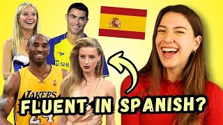 Celebrities You Didnt Know Speak Spanish  Intermediate Spanish [upl. by Herm]