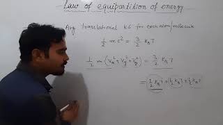 law of equipartition of energy  XI Physics  KTG [upl. by Marvin628]