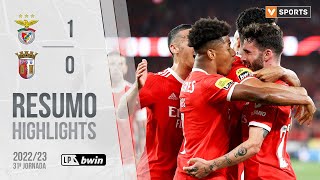 Highlights  Resumo Benfica 10 SC Braga Liga 2223 31 [upl. by Eiggep]