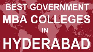 Best Government MBA Colleges in Hyderabad [upl. by Navillus569]