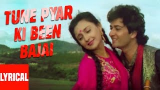 Tune Pyar Ki Been Bajai Lyrical Video  Aayee Milan Ki Raat  Anuradha P Mahd Aziz AvinashShaheen [upl. by Sarid606]