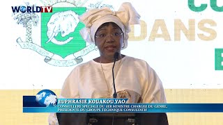 Présentation officielle du rapport SIGI 2023 Côte d’Ivoire – Message d’Euphrasie KOUAKOU YAO [upl. by Eelta]