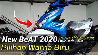 Honda Beat 2020 Pilihan Warna Biru Putih Type CBS [upl. by Suissac]