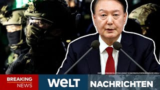 SÜDKOREA Kriegsrecht Paukenschlag Jetzt macht Präsident Yoon die Rolle rückwärts  WELT LIVE [upl. by Amaj]