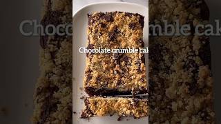 Chocolate Crumble cake dessert cake crumbling baking foryou tiktok shorts [upl. by Ubana853]