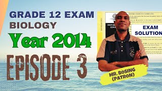 Grade 12 Biology Exam 2014 Episode 3  Question 21  30 [upl. by Nosauq]