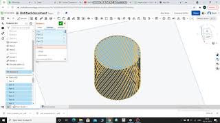 Knurling in onshape CAD tutorial [upl. by Stace]