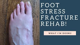 BEST Metatarsal Stress Fracture Rehab Exercises Ive Been Doing How To Demo [upl. by Joice236]