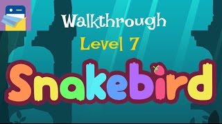 Snakebird Level 7 Walkthrough amp iOS iPhone 6S Gameplay by Noumenon Games [upl. by Emiatej]