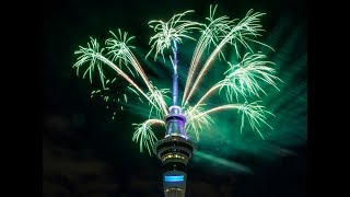 New Zealand fireworks welcome in 2018 [upl. by Karb469]