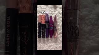 Mascaras😍mascara makeup lashes makeuptutorial essence catrice manhattan maybelline loreal [upl. by Areema815]