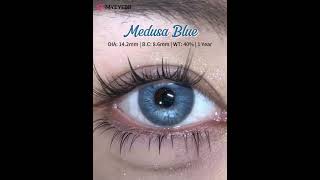 MYEYEBB Medusa Blue Colored Contact Lenses colorcontactlenses makeup beauty [upl. by Eat580]