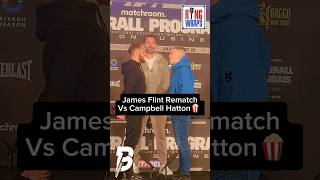 James Flint vs Campbell Hatton Faceoff😳 boxing boxingnews [upl. by Arannahs]