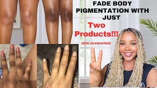 THE ONLY TWO PRODUCTS YOU NEED TO GET RID OF HYPERPIGMENTATION ON THE KNEES ELBOWS amp KNUCKLES [upl. by Erda]