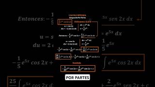 Integración por Partes  Calculo Integral maths mathematics hazlotumismo [upl. by Oecile]