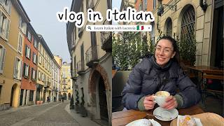 Italian vlog una passeggiata a Milano un paio di consigli su libri e podcast Subtitles [upl. by Jablon742]