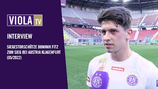 Siegestorschütze Dominik Fitz nach Klagenfurt  Austria Wien 12 052022 [upl. by Purvis152]