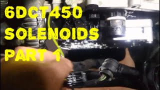 DCT Powershift Ford 6DCT450 Solenoid Removal P1of3 Getrag MPS6 MPS6 W6DGA SST Transmission Repairs [upl. by Nitsed403]