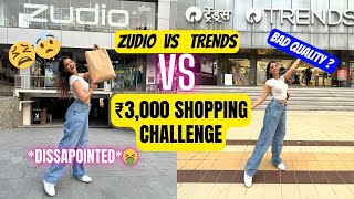 AFFORDABLE shopping Zudio VS Trends Under ₹3000😱Disappointed 😞 [upl. by Llerat]