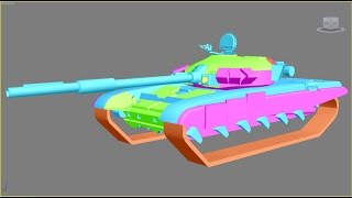 Remake BF2 T90 in 3ds max [upl. by Marline]